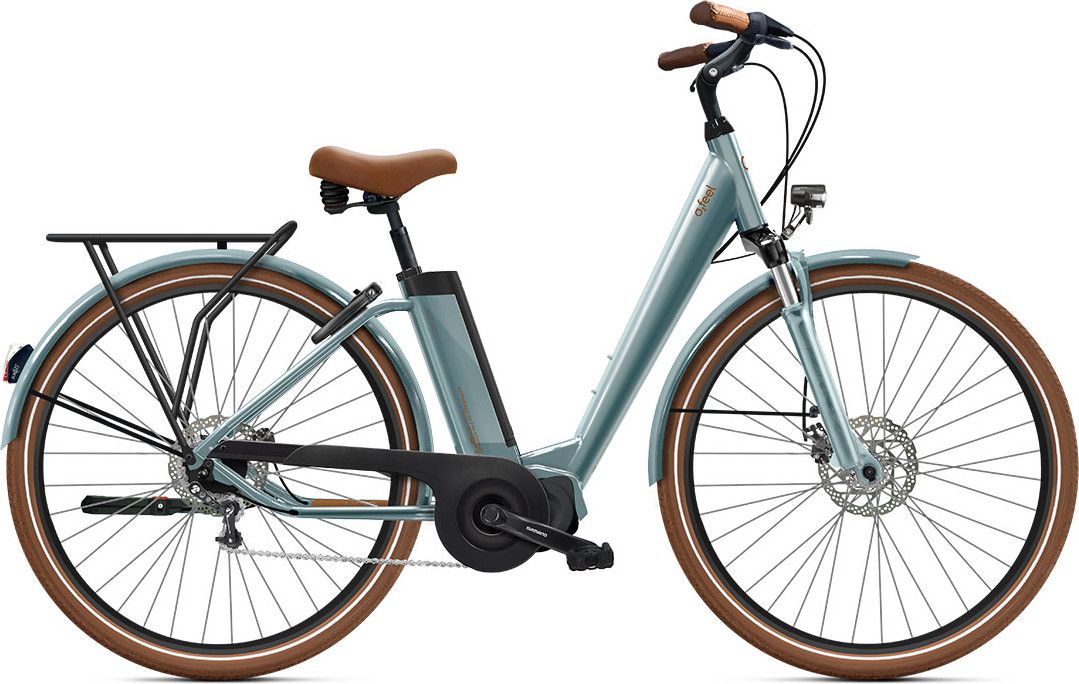 Vélo de Ville Électrique O2 Feel iVog City Up 5.1 Univ Shimano Nexus 7V 360 Wh 28'' Gris Perle