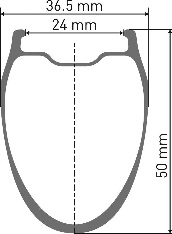 Roue Avant DT Swiss GRC 1400 Dicut 50 700 mm | 12x100 mm | Center Lock