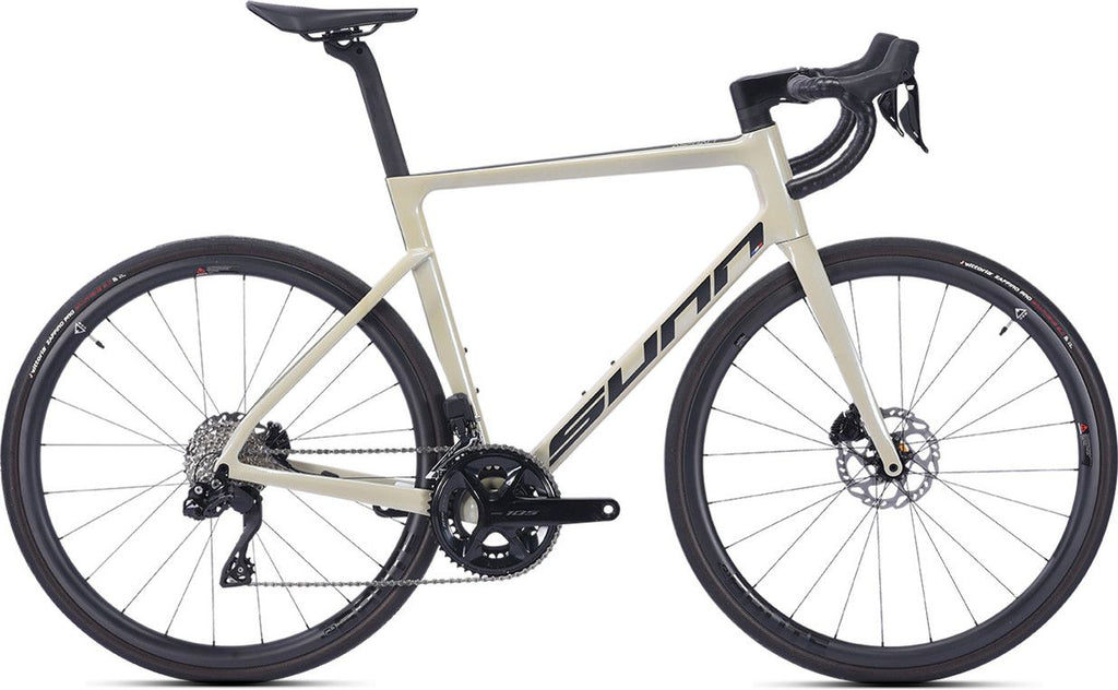 Vélo de Route Sunn Asphalt S1 Shimano 105 Di2 12V 700 mm Beige