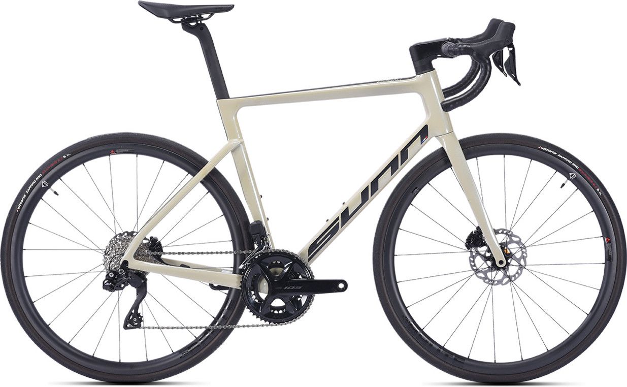 Vélo de Route Sunn Asphalt S1 Shimano 105 Di2 12V 700 mm Beige