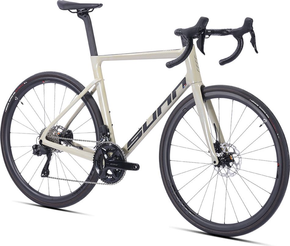 Vélo de Route Sunn Asphalt S1 Shimano 105 Di2 12V 700 mm Beige