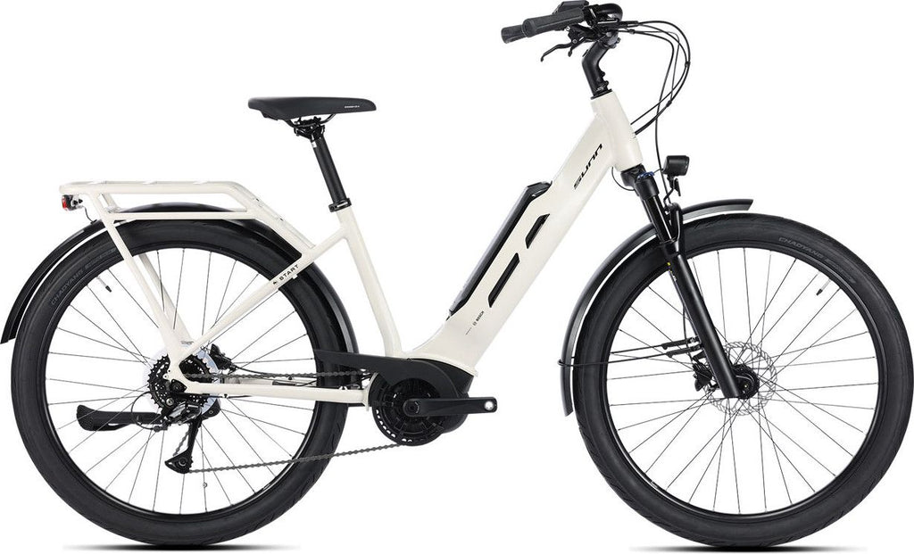 Vélo de Ville Électrique Sunn Start S2 Shimano Acera 8V 400Wh 27,5'' Blanc