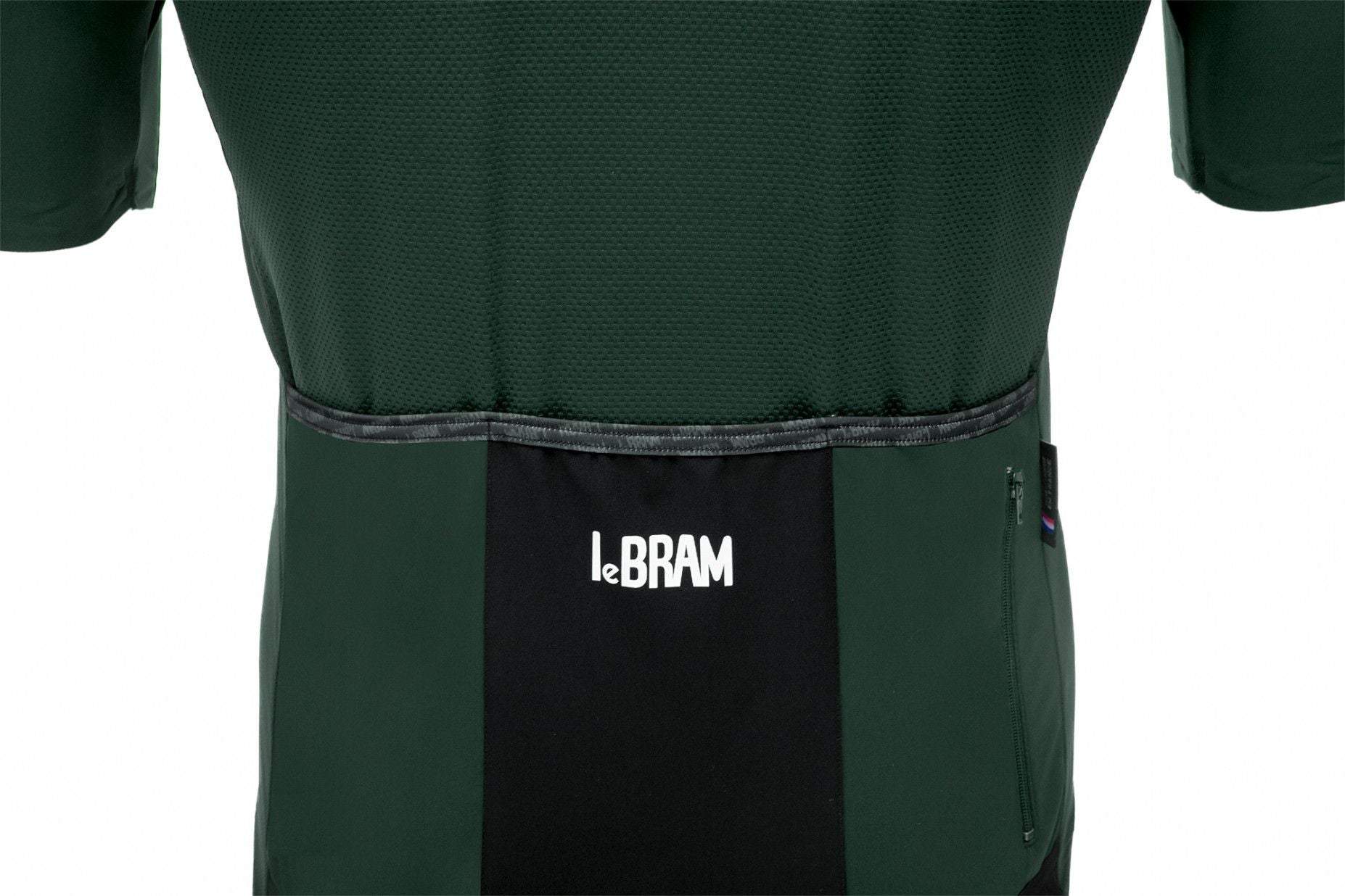 Produit Reconditionné - Maillot Manches Courtes LeBram Allos Vert Agave Coupe Ajustée / Neuf, Sans Étiquette