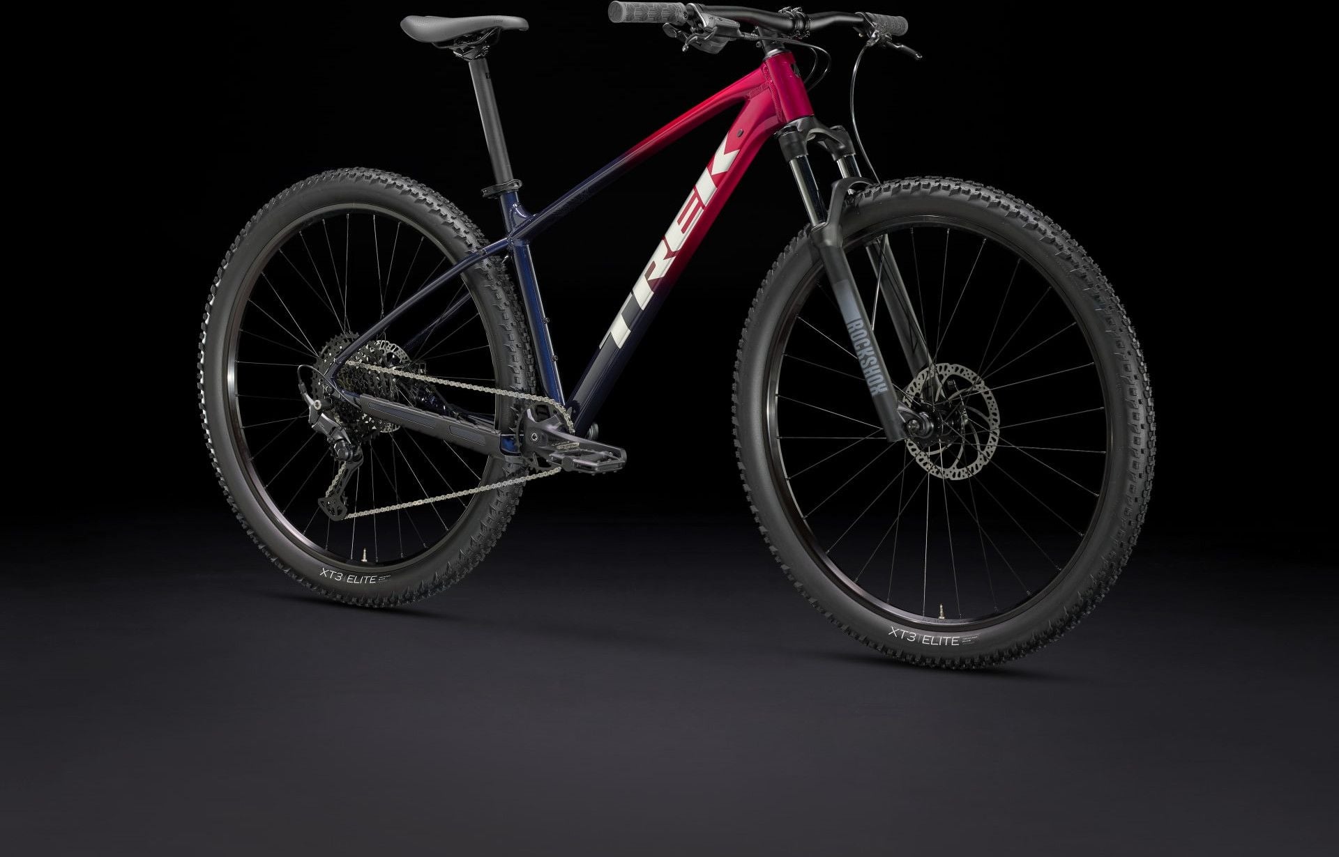 VTT Semi Rigide Trek Marlin 6 Shimano 10V 29'' Rouge Bleu Gén. 3