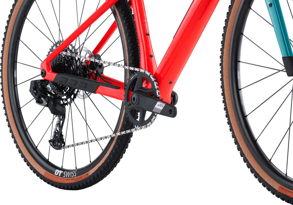 Vélo de Gravel BMC URS Two Sram Apex eTap AXS/X1 Eagle AXS 12V 700 mm Rouge Neon