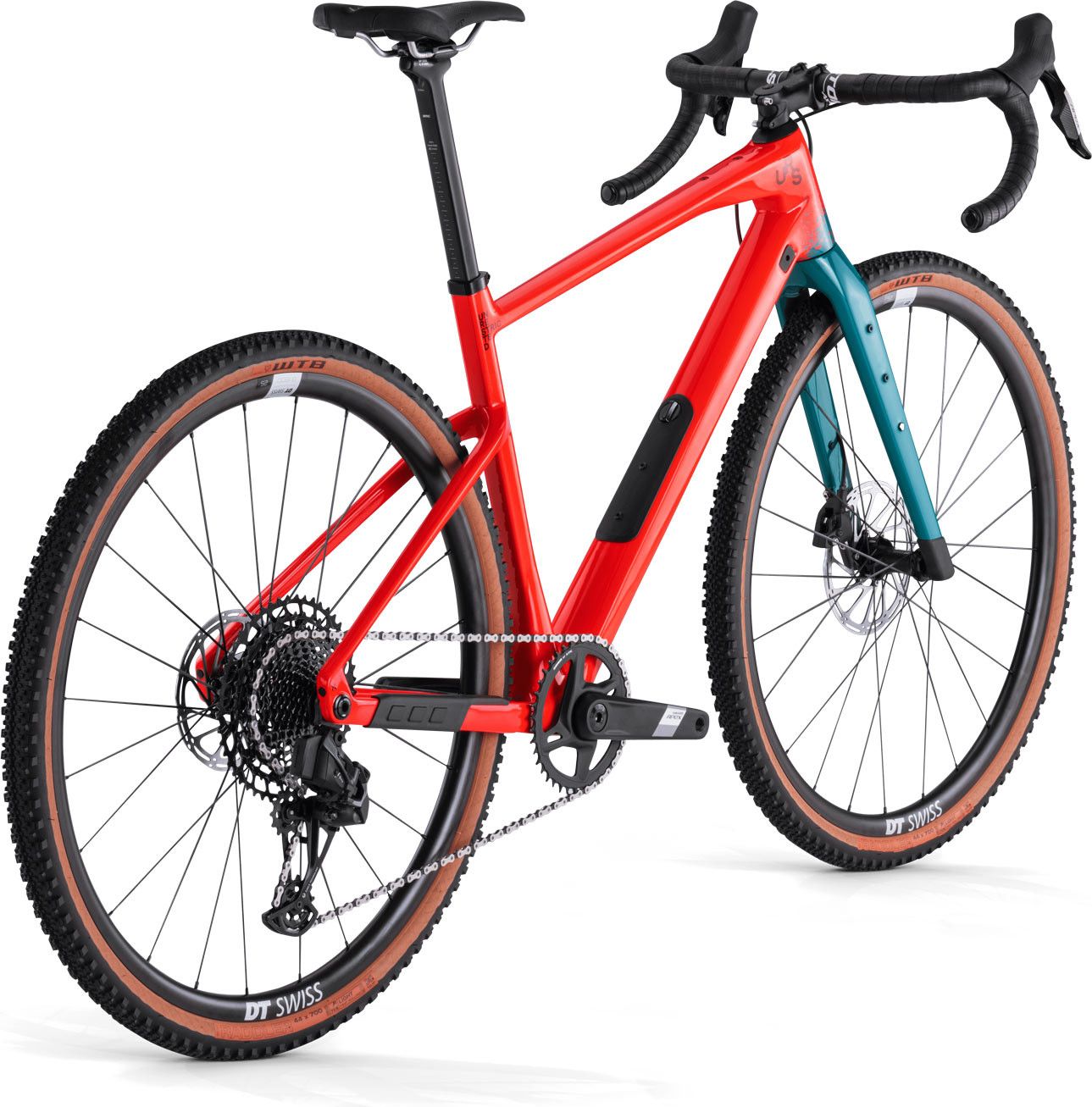 Vélo de Gravel BMC URS Two Sram Apex eTap AXS/X1 Eagle AXS 12V 700 mm Rouge Neon