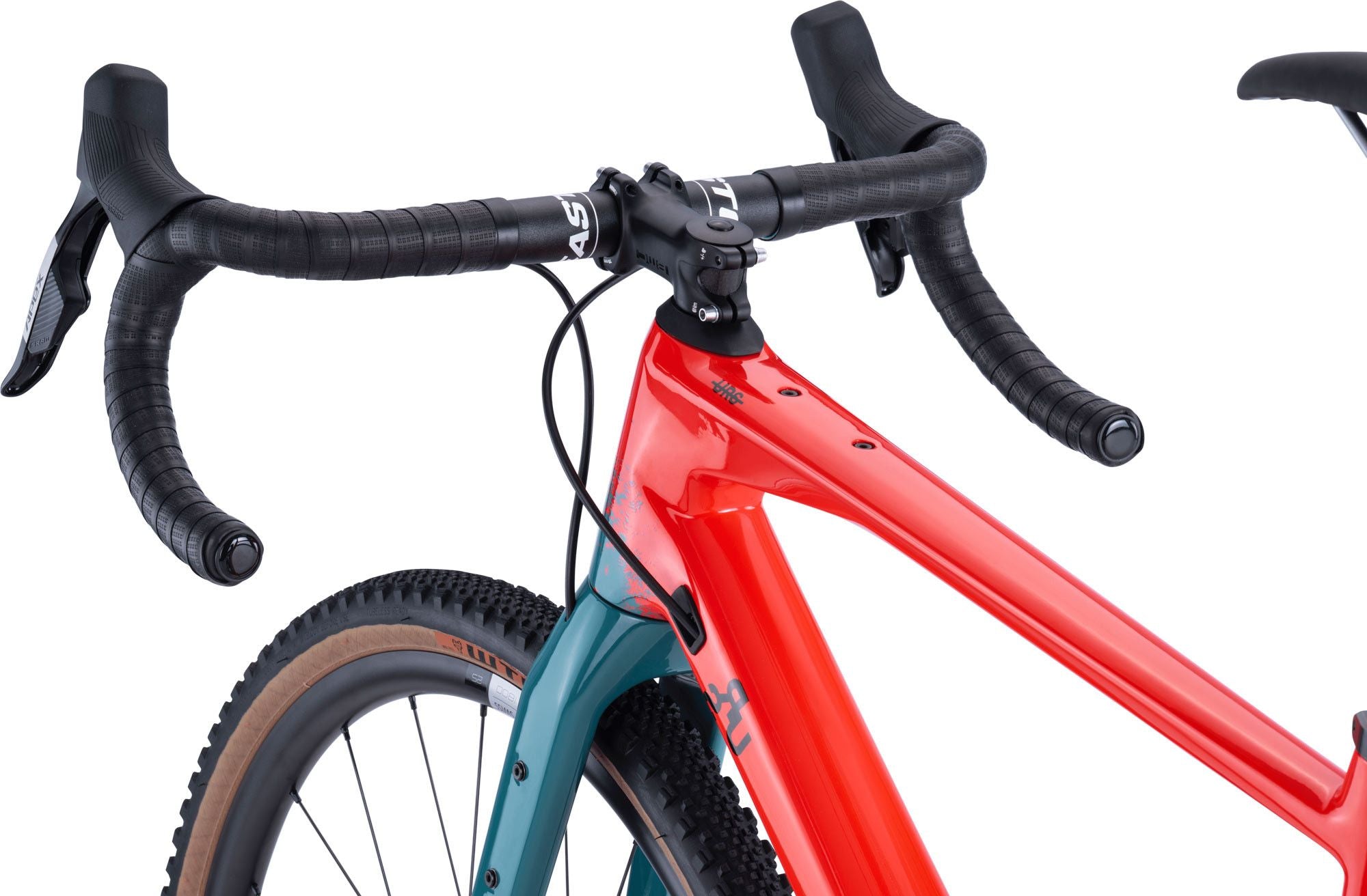Vélo de Gravel BMC URS Two Sram Apex eTap AXS/X1 Eagle AXS 12V 700 mm Rouge Neon