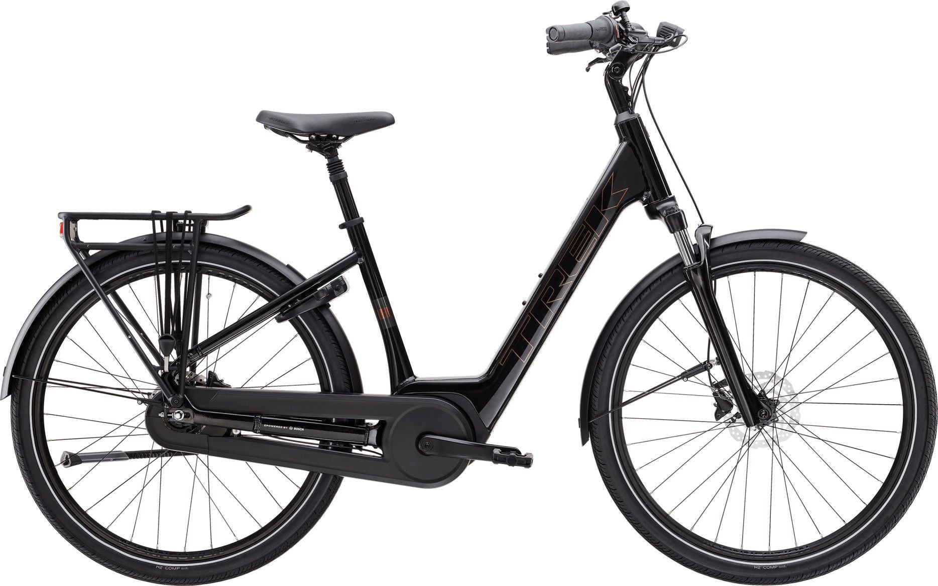 Vélo de Ville Électrique Trek District+ 2 Lowstep Shimano Nexus 7V 400Wh 27.5'' Noir 2025