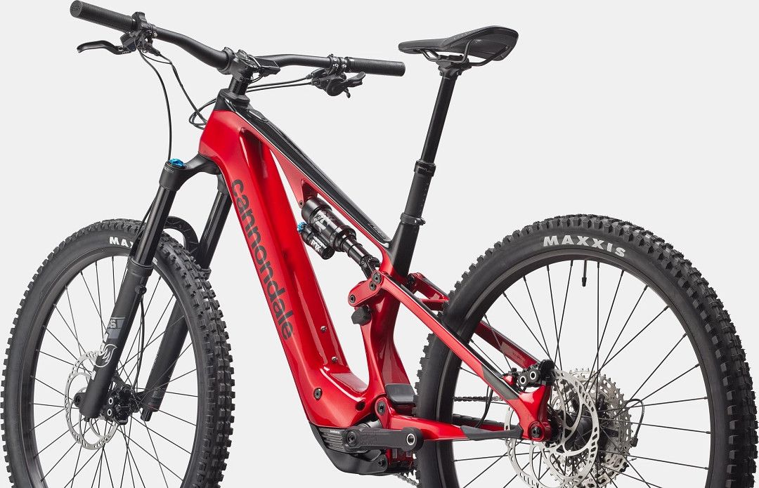 VTT Électrique Tout-Suspendu Cannondale Moterra SL 2 12V 600Wh Shimano 85 Nm MX(29/27.5'') Rouge - Vélo d'Exposition