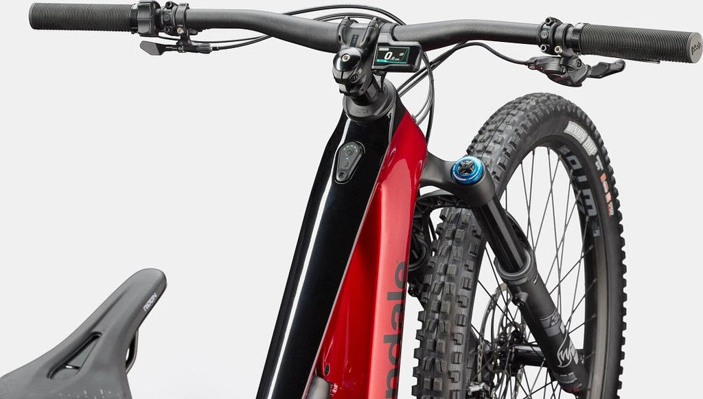 VTT Électrique Tout-Suspendu Cannondale Moterra SL 2 12V 600Wh Shimano 85 Nm MX(29/27.5'') Rouge - Vélo d'Exposition