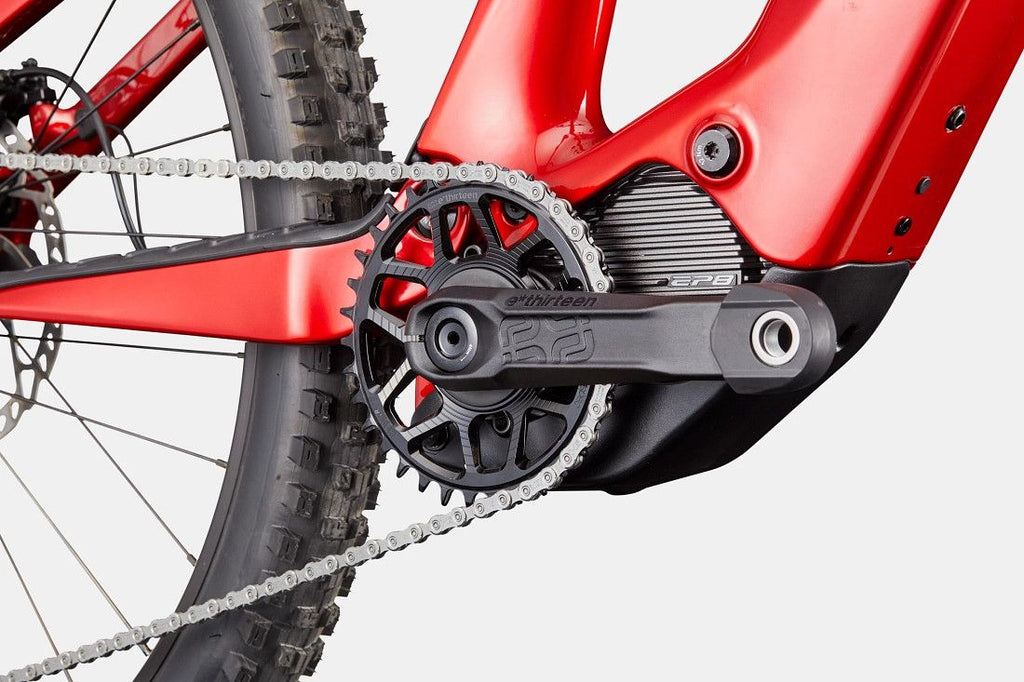 VTT Électrique Tout-Suspendu Cannondale Moterra SL 2 12V 600Wh Shimano 85 Nm MX(29/27.5'') Rouge - Vélo d'Exposition