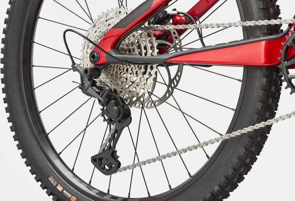 VTT Électrique Tout-Suspendu Cannondale Moterra SL 2 12V 600Wh Shimano 85 Nm MX(29/27.5'') Rouge - Vélo d'Exposition