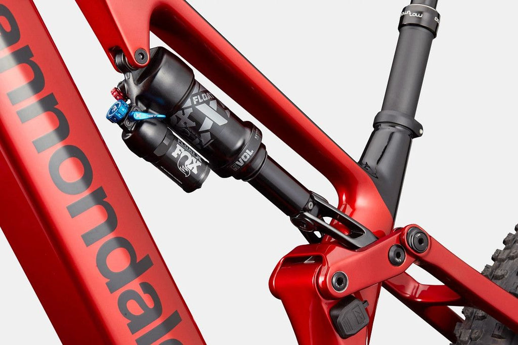 VTT Électrique Tout-Suspendu Cannondale Moterra SL 2 12V 600Wh Shimano 85 Nm MX(29/27.5'') Rouge - Vélo d'Exposition
