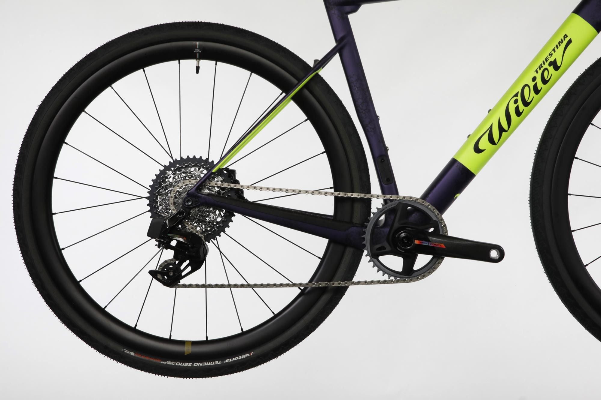 Vélo de Gravel Wilier Triestina Rave SLR Sram Force XPLR eTap AXS 12V 700 mm Violet Ivar Slik x Maap