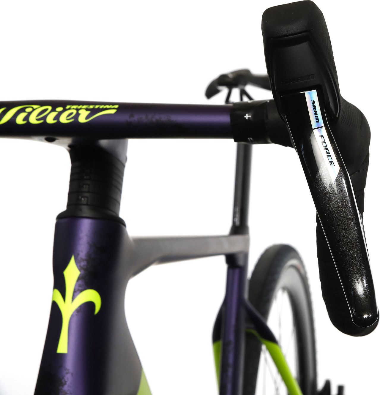Vélo de Gravel Wilier Triestina Rave SLR Sram Force XPLR eTap AXS 12V 700 mm Violet Ivar Slik x Maap