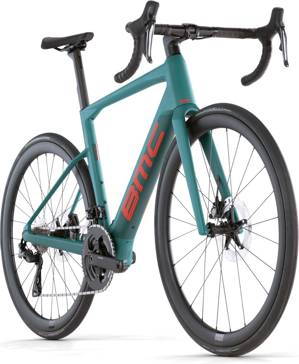Vélo de Route Électrique BMC Roadmachine 01 AMP One Shimano Ultegra Di2 12V 360 Wh 700 mm Vert - Vélo d'Exposition