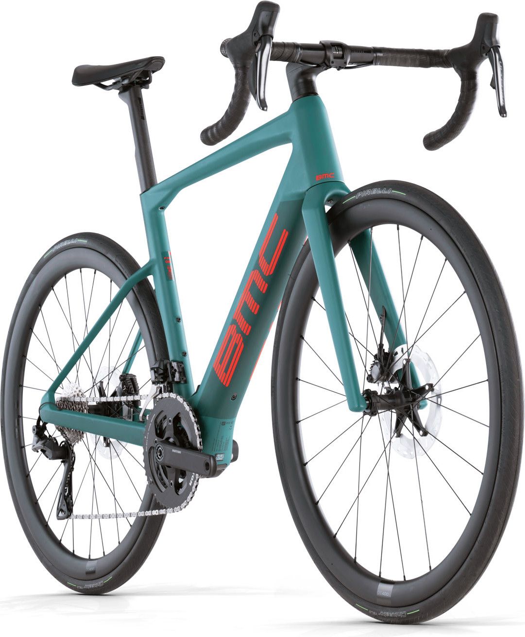 Vélo de Route Électrique BMC Roadmachine 01 AMP One Shimano Ultegra Di2 12V 360 Wh 700 mm Vert - Vélo d'Exposition