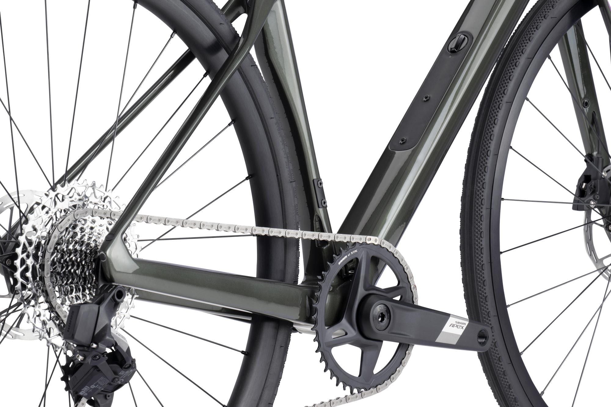 Vélo de Route BMC Roadmachine X Three Sram Apex XPLR eTap AXS 12V 700 mm Vert Steel - Vélo d'Exposition