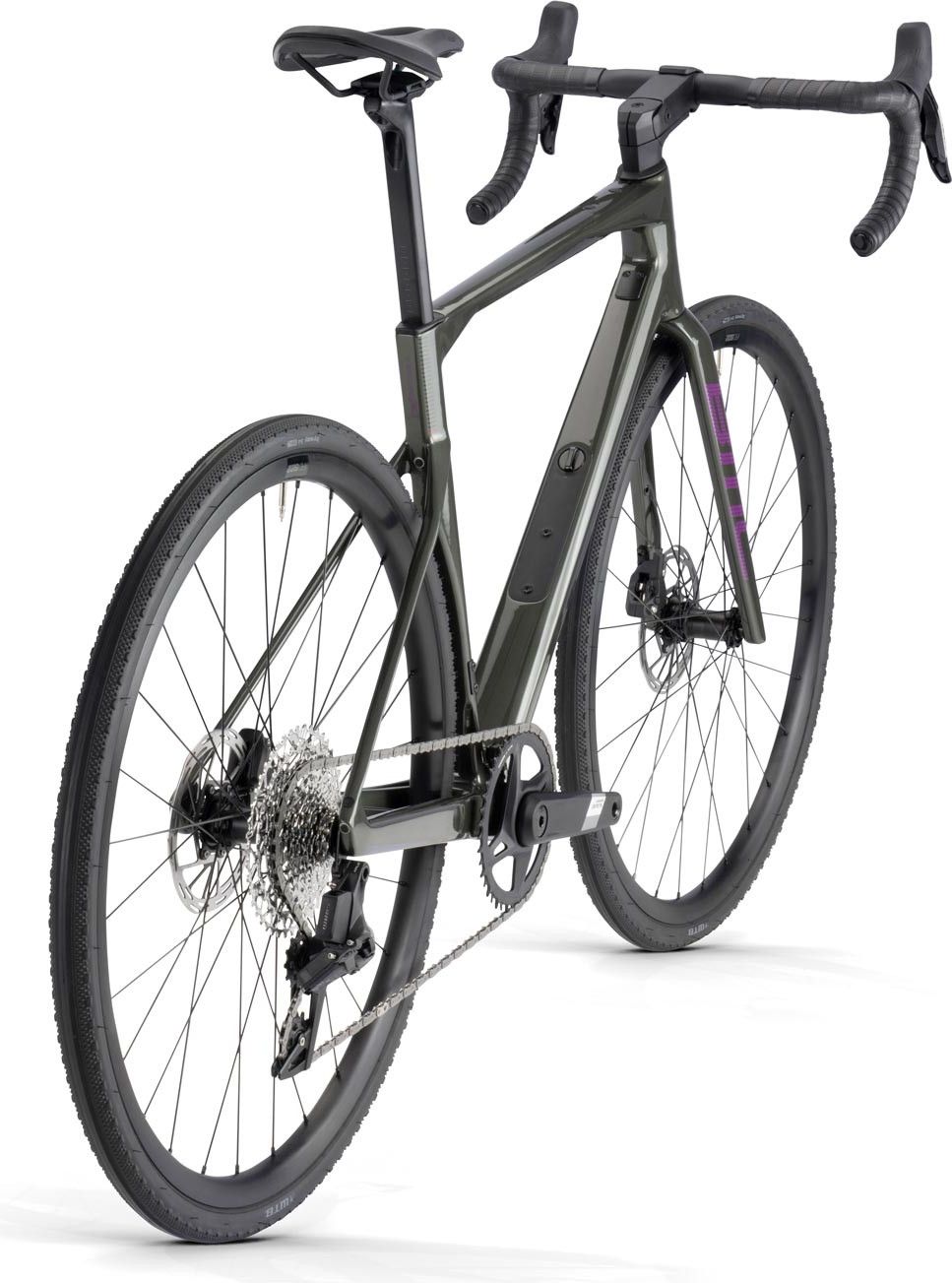 Vélo de Route BMC Roadmachine X Three Sram Apex XPLR eTap AXS 12V 700 mm Vert Steel - Vélo d'Exposition
