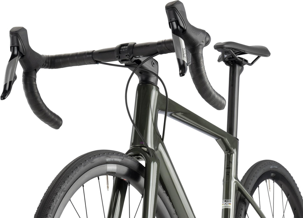Vélo de Route BMC Roadmachine X Three Sram Apex XPLR eTap AXS 12V 700 mm Vert Steel - Vélo d'Exposition