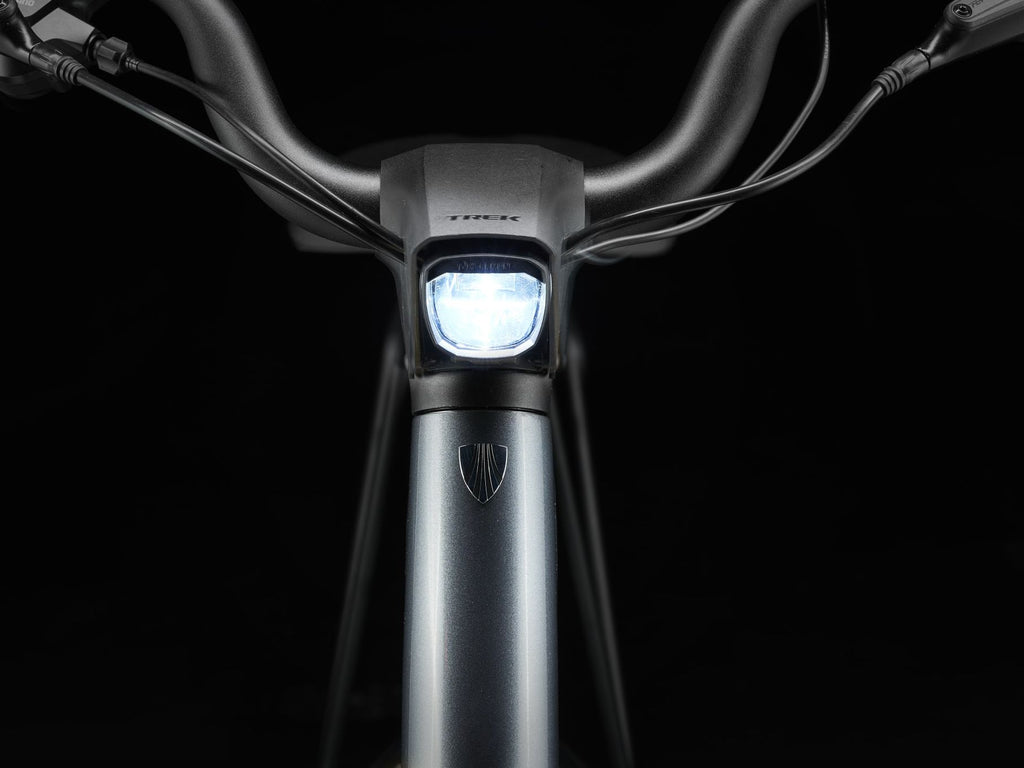 Vélo de Ville Électrique Trek Verve+ 1 Lowstep LT 250Wh Shimano Acera 8V Gris - Vélo d'Exposition
