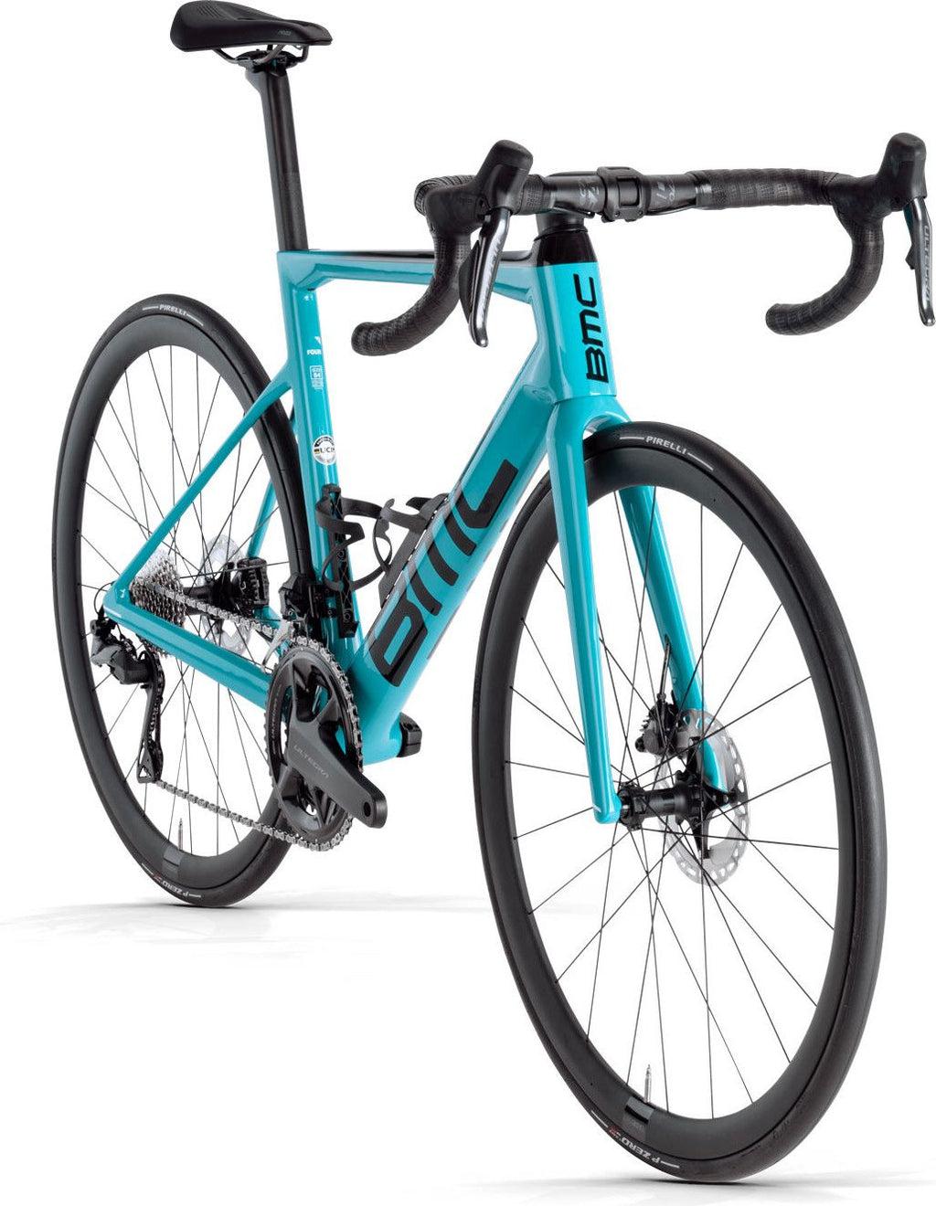 Vélo de Route BMC Teammachine SLR 01 Four Shimano Ultegra Di2 12V 700 mm Bleu Turquoise - Vélo d'Exposition