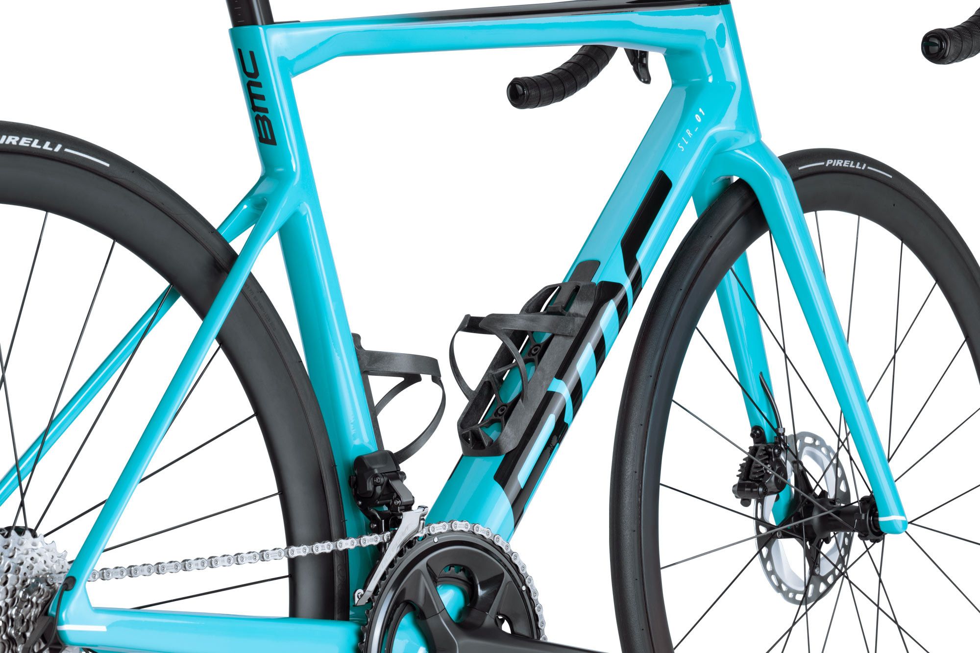 Vélo de Route BMC Teammachine SLR 01 Four Shimano Ultegra Di2 12V 700 mm Bleu Turquoise - Vélo d'Exposition
