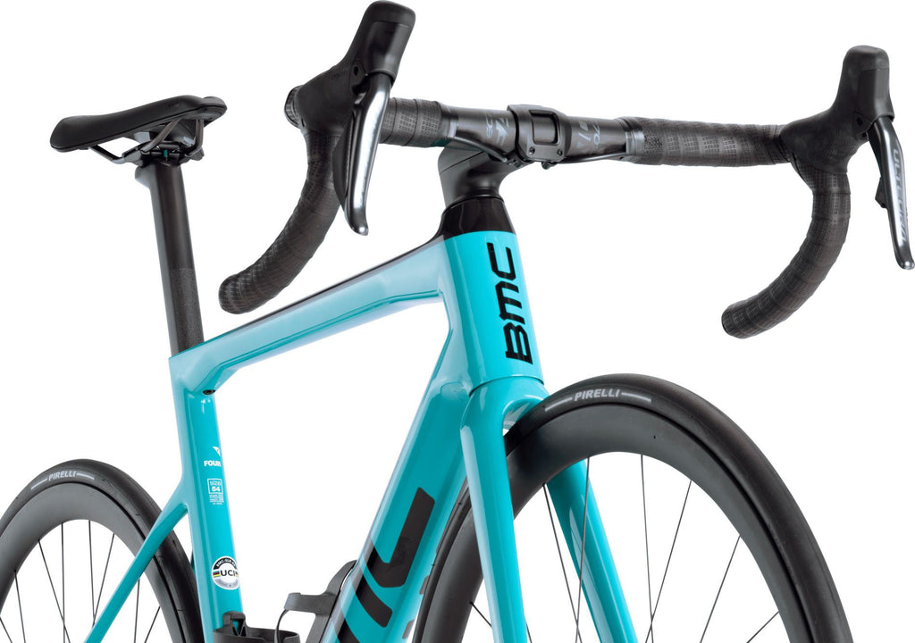 Vélo de Route BMC Teammachine SLR 01 Four Shimano Ultegra Di2 12V 700 mm Bleu Turquoise - Vélo d'Exposition