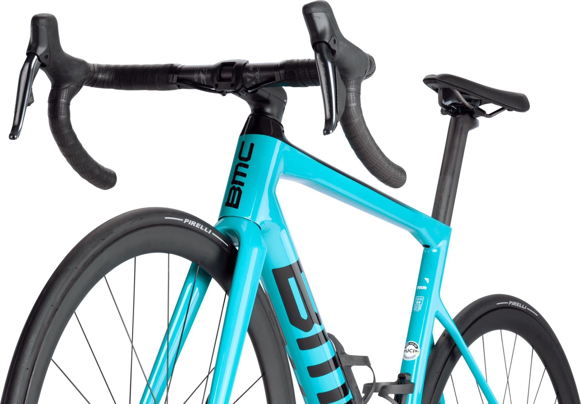 Vélo de Route BMC Teammachine SLR 01 Four Shimano Ultegra Di2 12V 700 mm Bleu Turquoise - Vélo d'Exposition