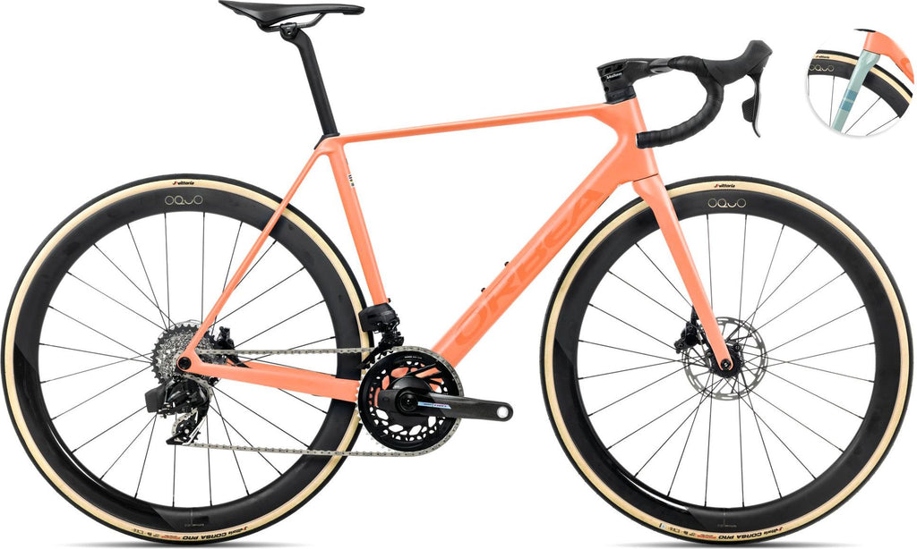 Vélo de Route Orbea Orca M21eLTD PWR Sram Force eTap AXS 12V 700 mm Orange Cloud 2025