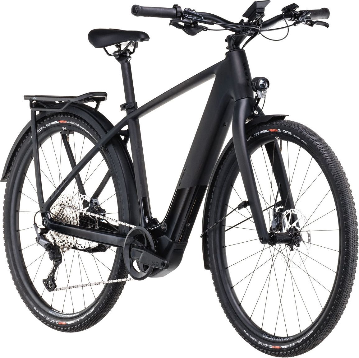 VTC Électrique Cube Kathmandu Hybrid C:62 SLX 400X Shimano Deore 12V 400 Wh 700 mm Gris Carbon Noir 2025