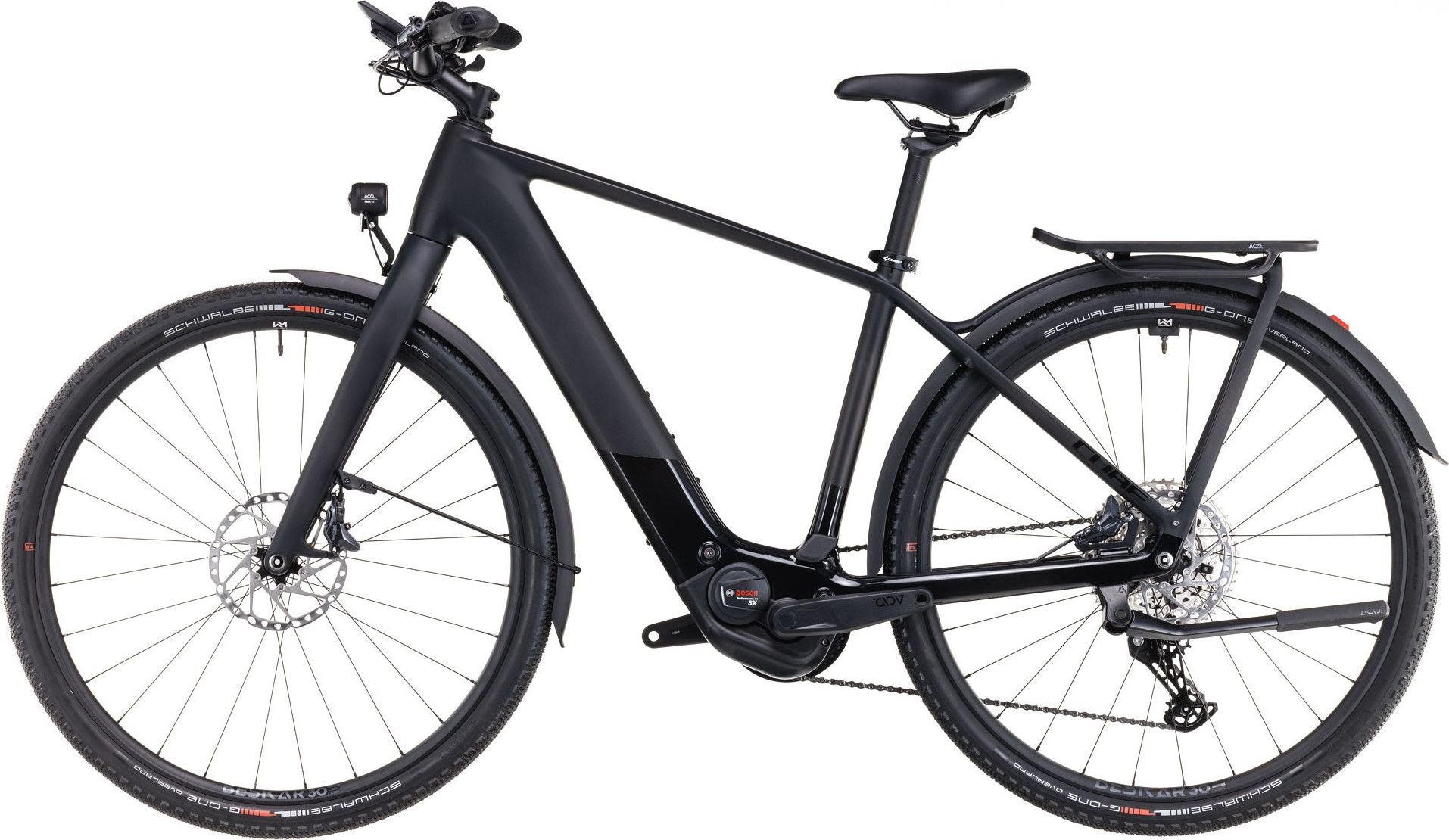 VTC Électrique Cube Kathmandu Hybrid C:62 SLX 400X Shimano Deore 12V 400 Wh 700 mm Gris Carbon Noir 2025
