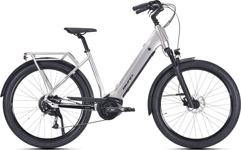 Vélo de Ville Électrique Sunn Skill Shimano Altus 9V 400 Wh 27.5'' Gris
