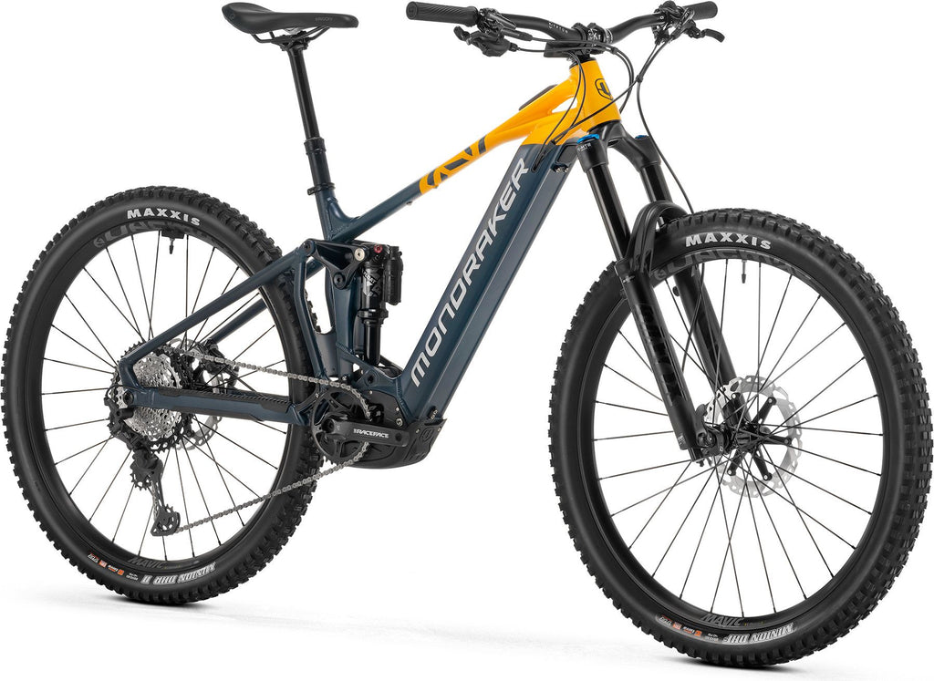 VTT Électrique Tout-Suspendu Mondraker Crafty Race 12V 750Wh Bosch 120 Nm 29'' Gris Jaune 2025
