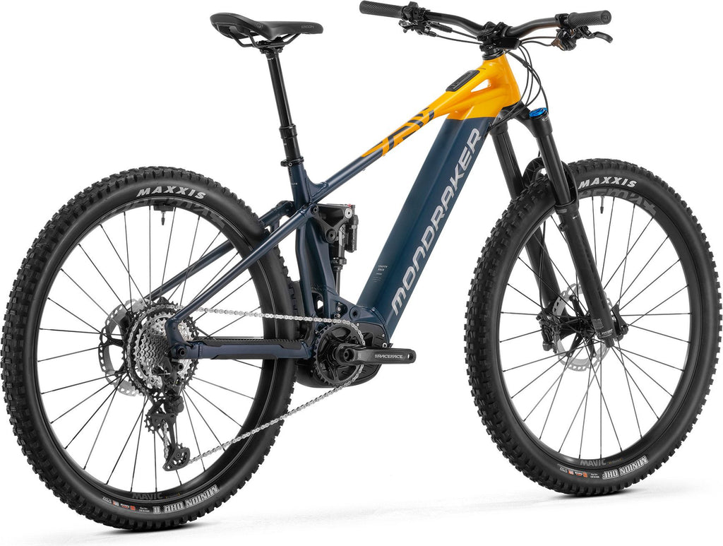 VTT Électrique Tout-Suspendu Mondraker Crafty Race 12V 750Wh Bosch 120 Nm 29'' Gris Jaune 2025