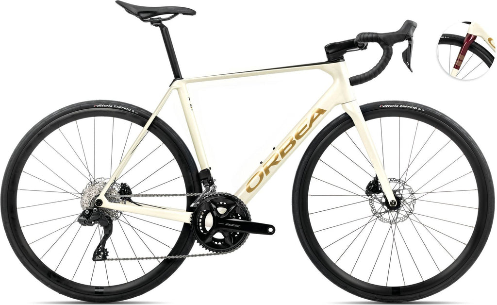 Vélo de Route Orbea Orca M30i Shimano 105 Di2 12V 700 mm Blanc Ivory 2025