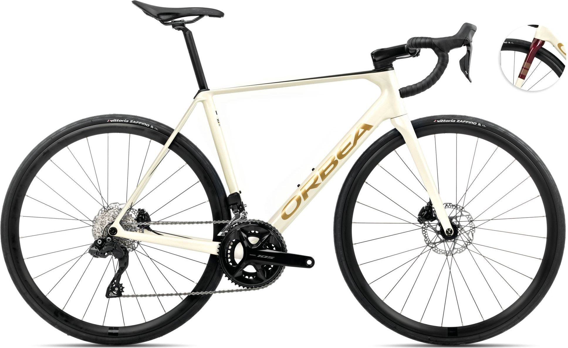 Vélo de Route Orbea Orca M30i Shimano 105 Di2 12V 700 mm Blanc Ivory 2025