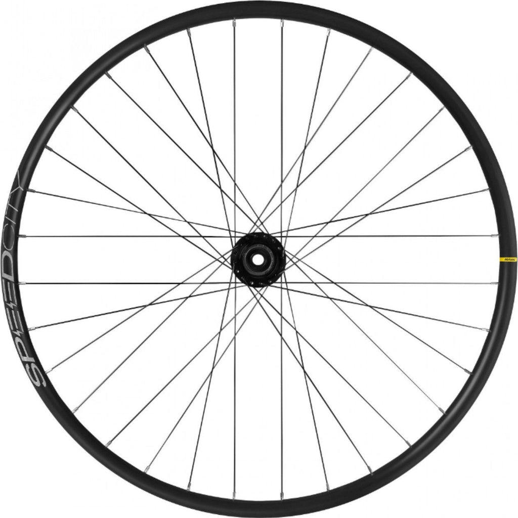 Roue vtc - city 700 mavic speedcity tubeless ready arriere disc centerlock axe traversant 12-142 noir cassette 11-10v. jante 622-25