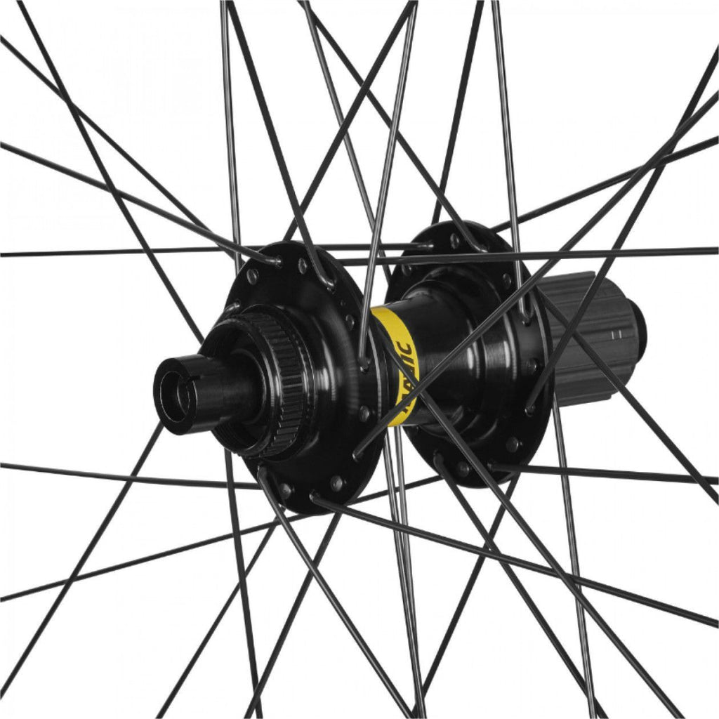 Roue vtc - city 700 mavic speedcity tubeless ready arriere disc centerlock axe traversant 12-142 noir cassette 11-10v. jante 622-25