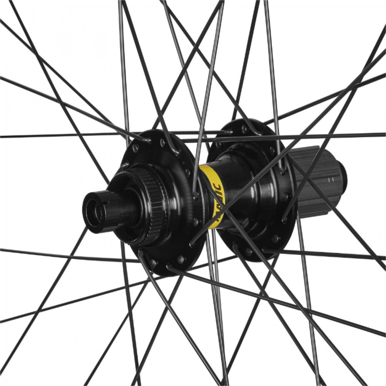 Roue vtc - city 700 mavic speedcity tubeless ready arriere disc centerlock axe traversant 12-142 noir cassette 11-10v. jante 622-25