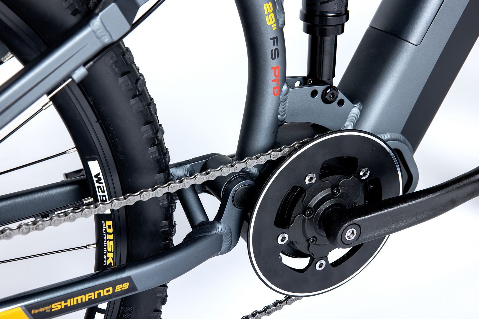VTT Électrique VAE, EMTB-29  Moteur Central, Full Suspension,   SHIMANO ALTUS 8 Vitesses et Freins a disque Hydraulique  Batterie Intégrée  Ion Lithium 48V 13Ah