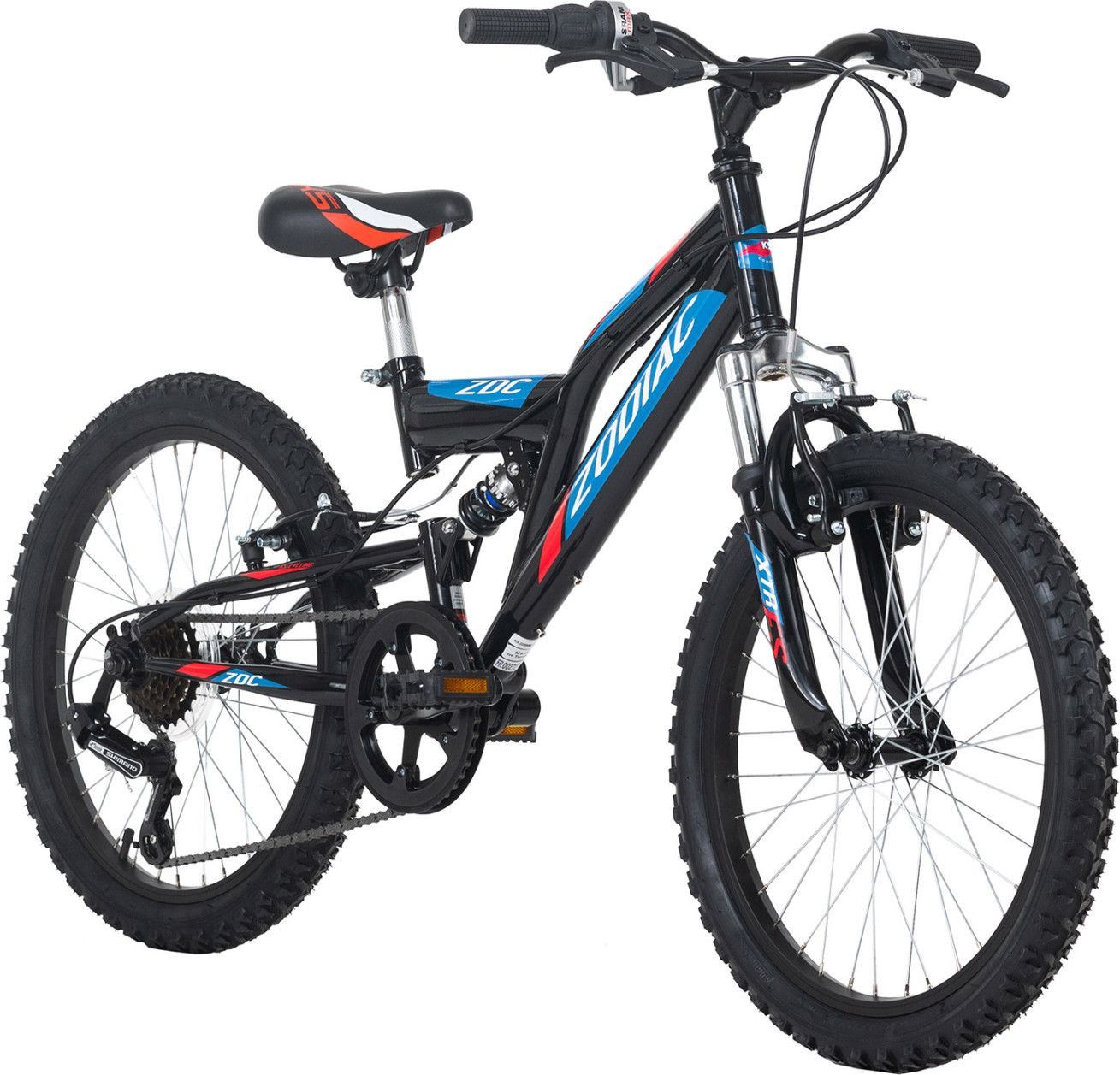 VTT enfant tout suspendu 24  Zodiac noir-rouge TC 38 cm KS Cycling