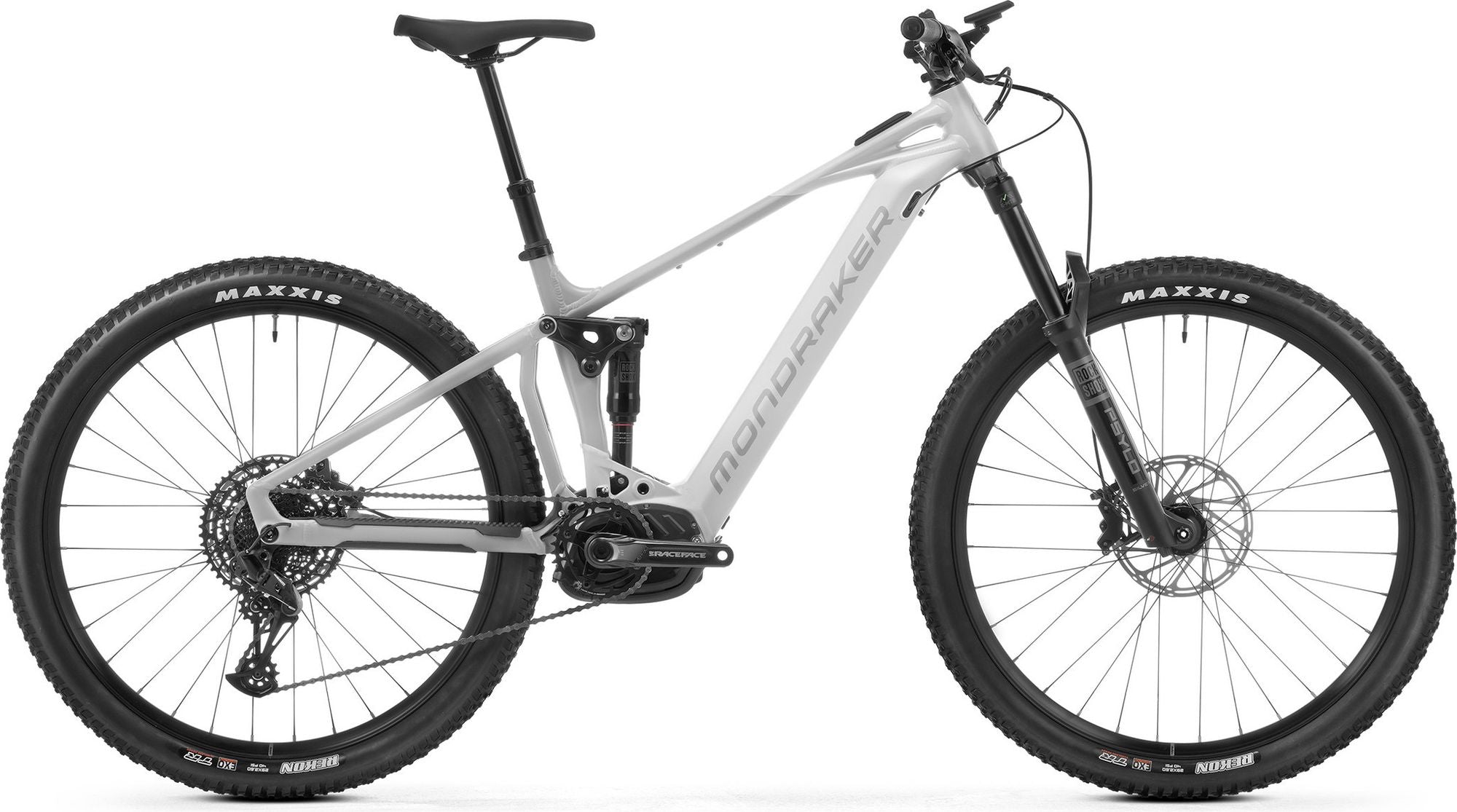 VTT Électrique Tout-Suspendu Mondraker Chaser 12V 750Wh Bosch 120 Nm 29'' Blanc 2025