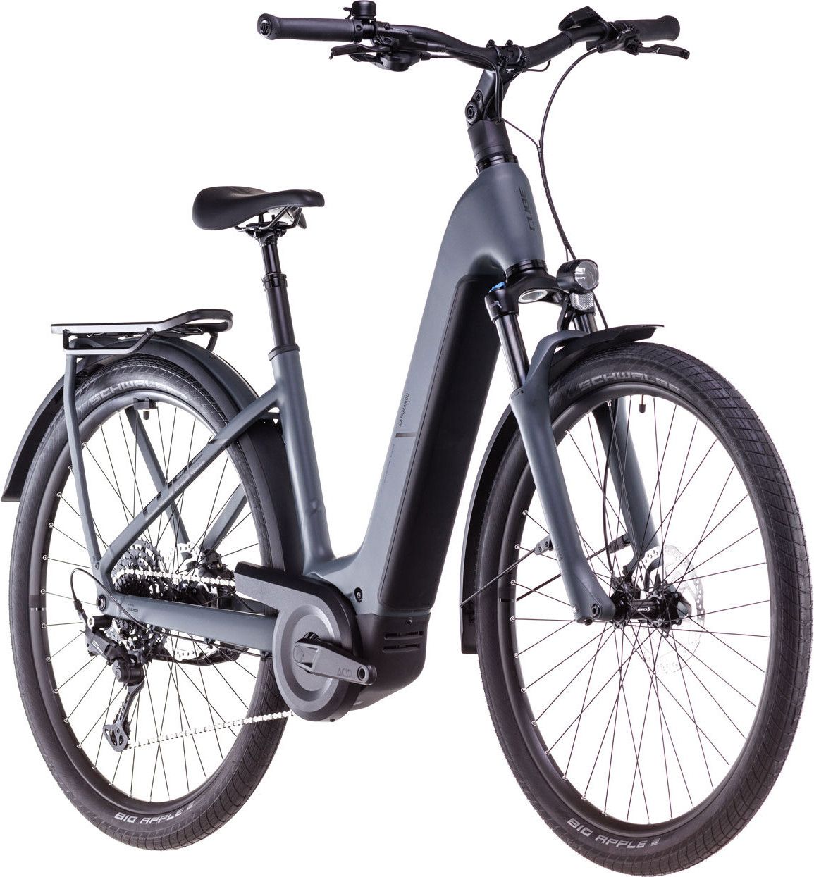 VTC Électrique Cube Kathmandu Hybrid One 800 Easy Entry Shimano Cues 10V 800 Wh 700 mm Gris Shadow 2025