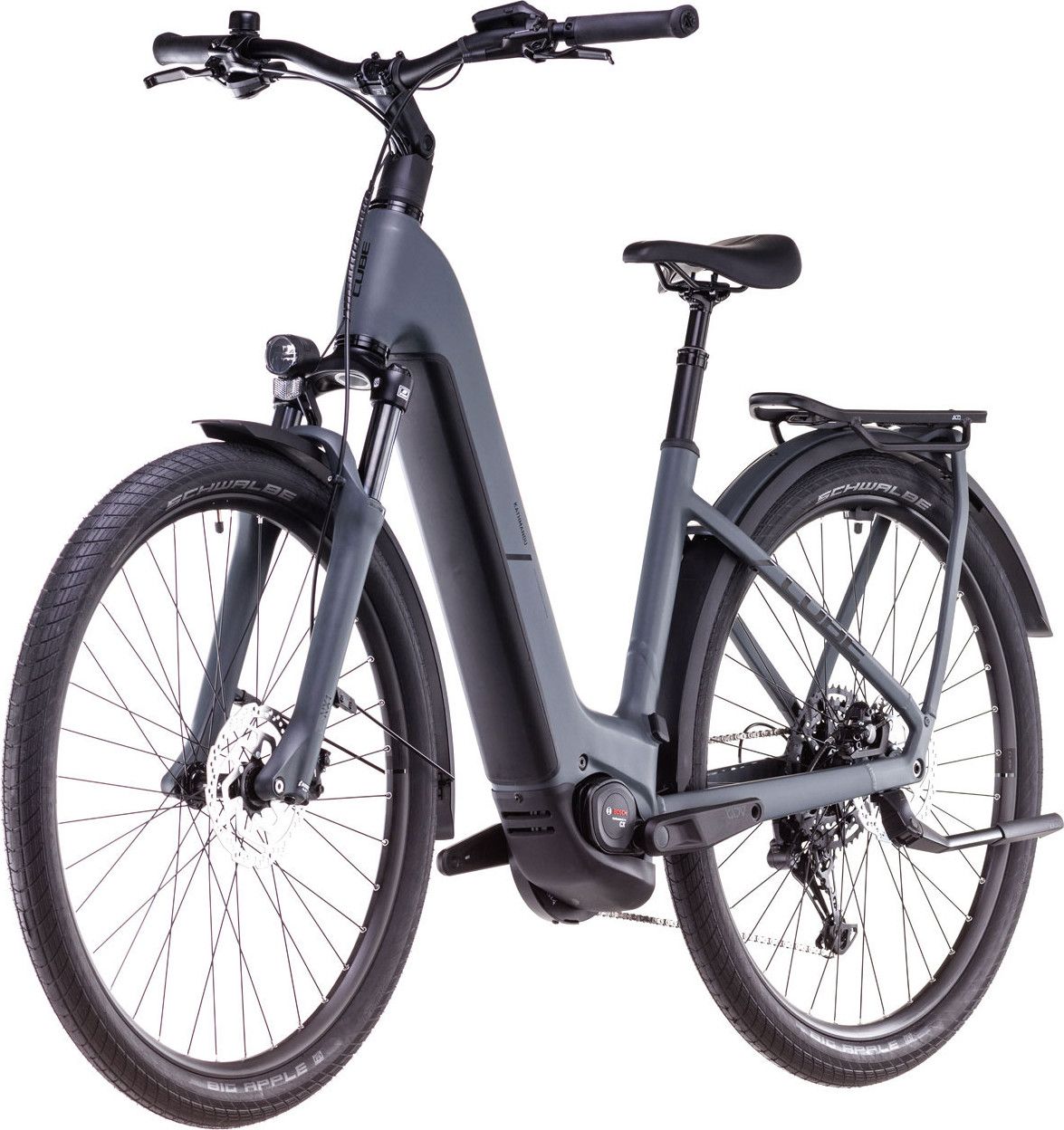 VTC Électrique Cube Kathmandu Hybrid One 800 Easy Entry Shimano Cues 10V 800 Wh 700 mm Gris Shadow 2025