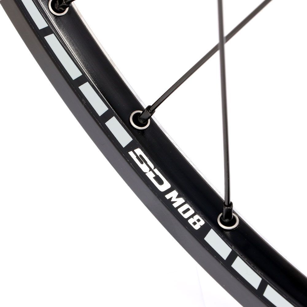 Paire de Roues Alu Expert SD M08 Disc Pride Control 28h Rouge