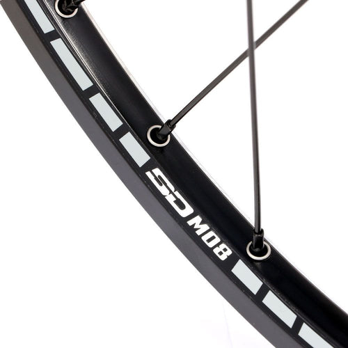 Paire de Roues Alu Expert SD M08 Disc Pride Control 28h Rouge