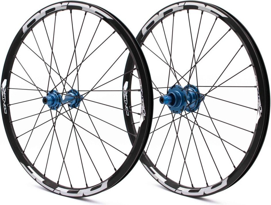 Paire de Roues Pride Control V1 Expert Disc 28H Moyeu Bleu