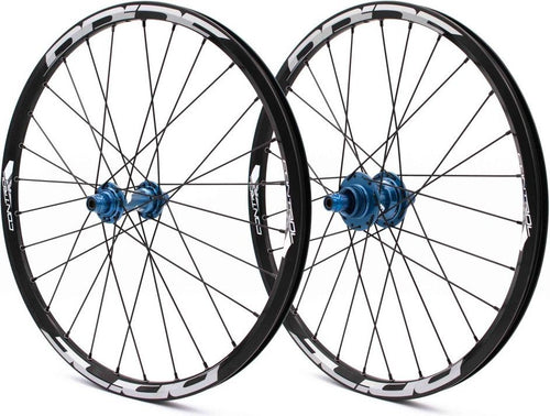 Paire de Roues Pride Control V1 Expert Disc 28H Moyeu Bleu