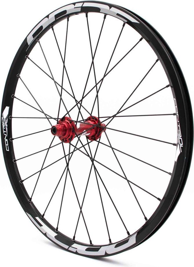 Paire de Roues Pride Control V1 Expert Disc 28H Moyeu Rouge